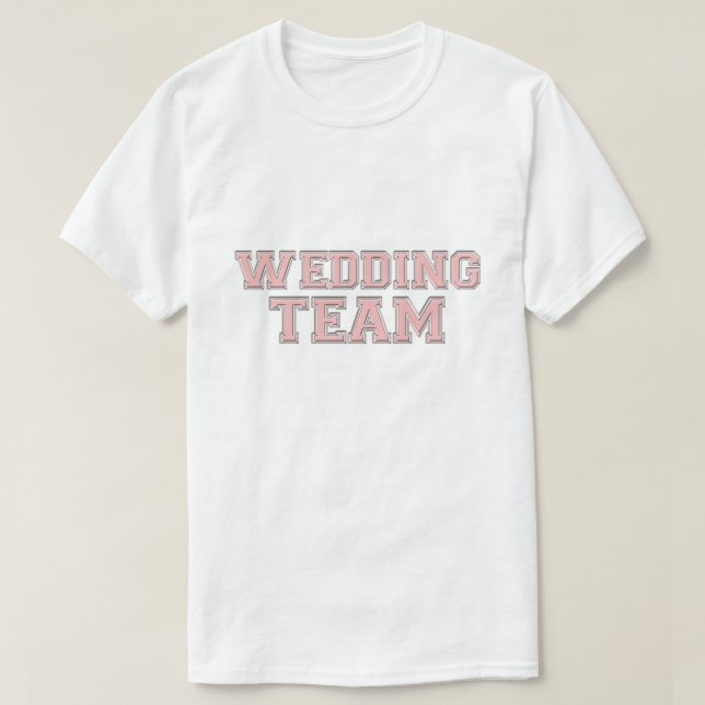 Camiseta Equipe de Casamento (Frente do Design)
