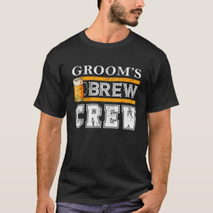 Camiseta Equipe de Cerveja do Noivo Divertida Equipe de Cer