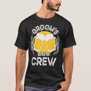 Camiseta Equipe de Cerveja do Noivo Divertida Festa de Desp
