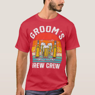 Camiseta Equipe de Cerveja do Noivo Divertida Festa de Desp