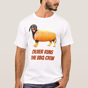 Camiseta Equipe de churrasco personalizada de Dachshund eng