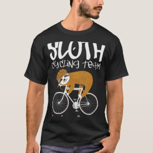 Camiseta Equipe de Ciclismo de Preguiça Engraçada Ama Pregu