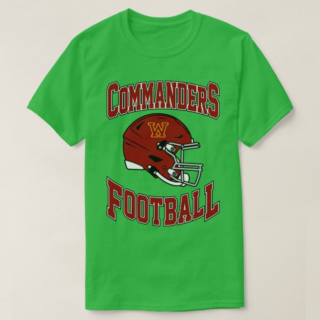 Camiseta Equipe de Comandantes de Washington (Frente do Design)