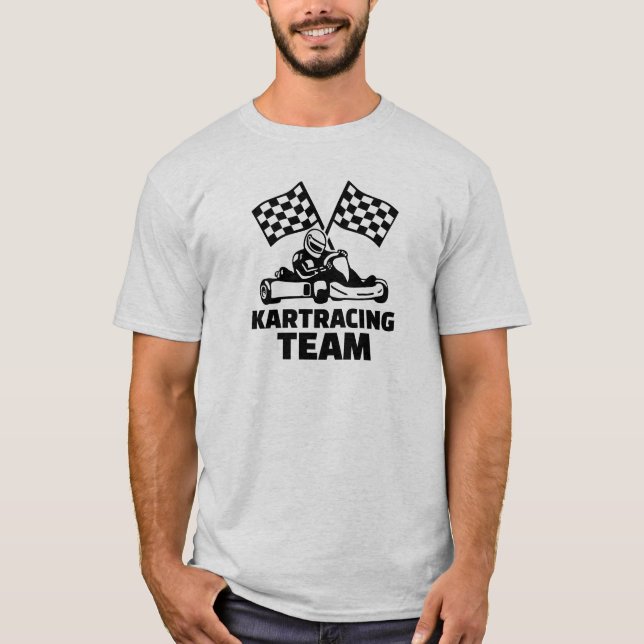 Camiseta Equipe de competência de Kart (Frente)