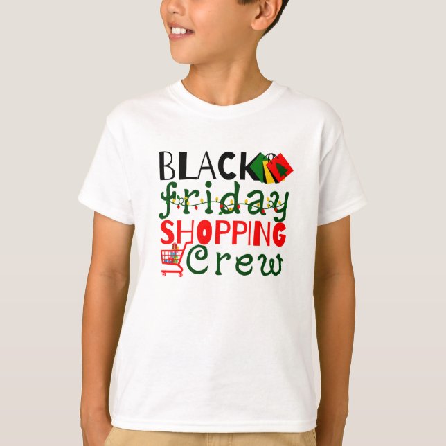 Camiseta Equipe de Compras da Black Friday (Frente)