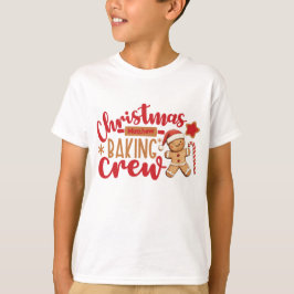 Camiseta Equipe de Confeitaria de Natal Adorável Homem de B