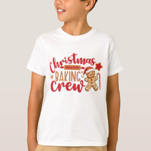 Camiseta Equipe de Confeitaria de Natal Adorável Homem de B