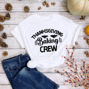 Camiseta Equipe de Confeitaria do Dia de Ação de Graças Div