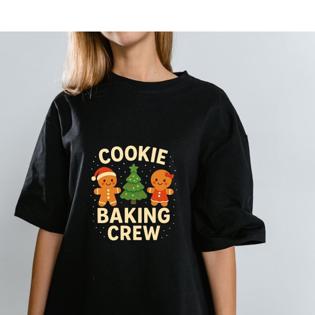 Camiseta Equipe de Confeitaria – Doce Natal de Pão de Mel (Criador carregado)