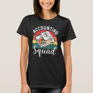 Camiseta Equipe de Contabilidade para Auditores Trabalham e