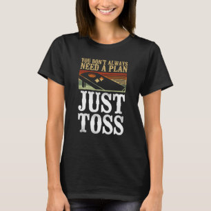 Camiseta Equipe de Cornhole Sacola de Feijão Jogador Campeã