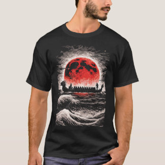 Camiseta Equipe de corrida de barco do dragão remando no ho