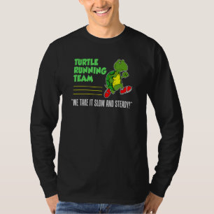 Camiseta Equipe de corrida de tartaruga lenta e constante c