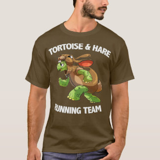 Camiseta Equipe De Corrida De Tortoise E Leitura