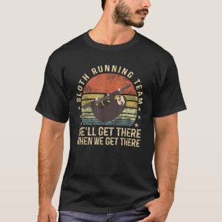 Camiseta Equipe De Corrida Engraçada, Preguiçosa, Preguiços