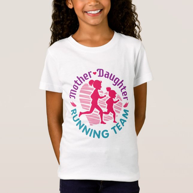 Camiseta Equipe de corrida Mãe e Filha (Frente)