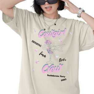 Camiseta Equipe de Cowgirl Festa de Solteira Equipe