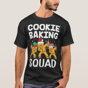 Camiseta Equipe de cozinheiros de Natal Dabbing Gingerb