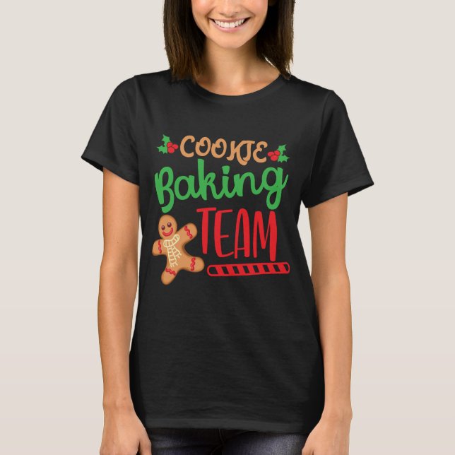 Camiseta Equipe de cozinheiros de Natal Equipe de Natal Qua (Frente)