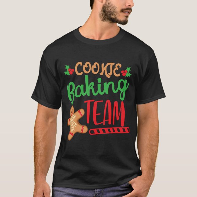Camiseta Equipe de cozinheiros de Natal Equipe de Natal Qua (Frente)