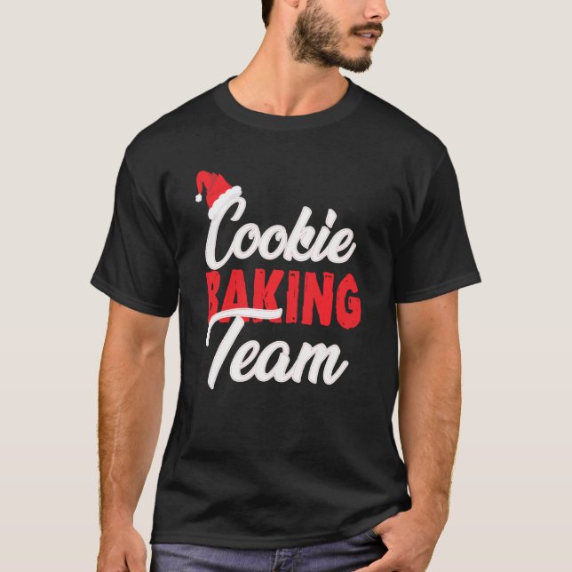 Camiseta Equipe de cozinheiros do Cookie Capitão Engraçado  (Frente)