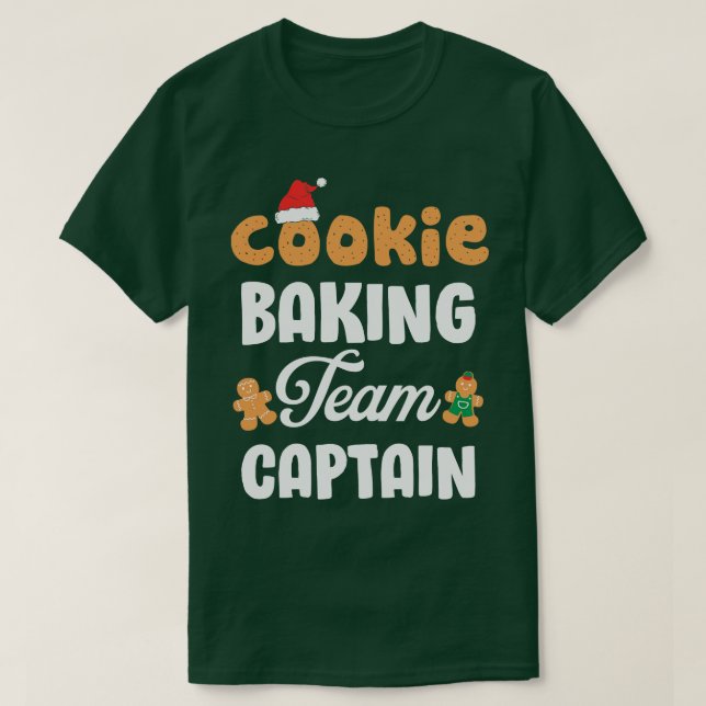 Camiseta Equipe de cozinheiros do Cookie Capitão Funny Ging (Frente do Design)