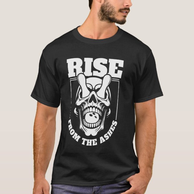 Camiseta Equipe de Crânio da boliche - Liga Beco Bowler (Frente)