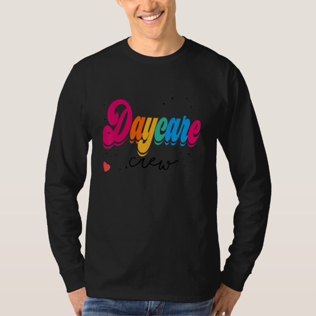 Camiseta Equipe de Creche Escolar Provedor de Cuidados Infa (Frente)