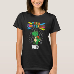Camiseta Equipe de Crianças de 1º grau Theo personalizado