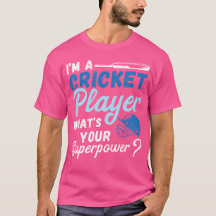 Camiseta Equipe de Críquete de Superpotência do Jogador de 