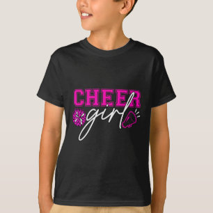Camiseta Equipe de Dança Lateral de Garota de Torcida Apoio