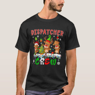 Camiseta Equipe de Despacho Três Fofos Elfos de Papai Noel