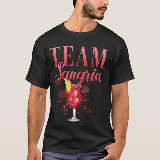 Camiseta Equipe de Despedida de Solteira Sangria Coquetel p (Frente)