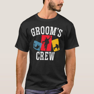 Camiseta Equipe de Despedida de Solteiro do Noivo Masculino