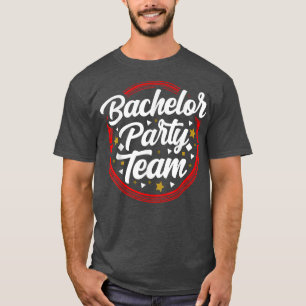 Camiseta Equipe de despedida de solteiro Noiva Noivo 