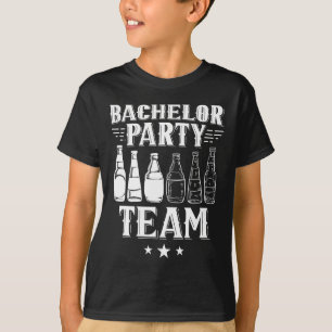 Camiseta Equipe de despedida de solteiro Noivo Noiva 1 