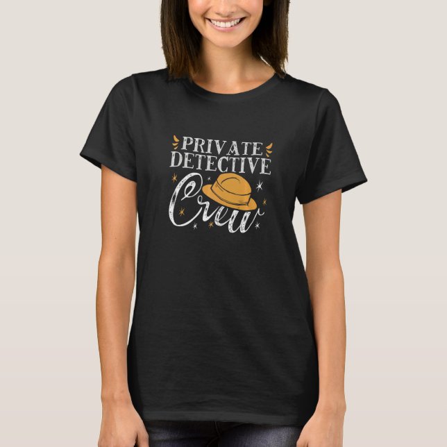 Camiseta Equipe de Detetive Particular Espião Secreto (Frente)
