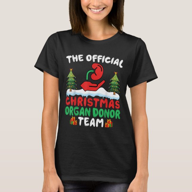 Camiseta Equipe de Doadores de Órgãos de Natal - Doação de  (Frente)