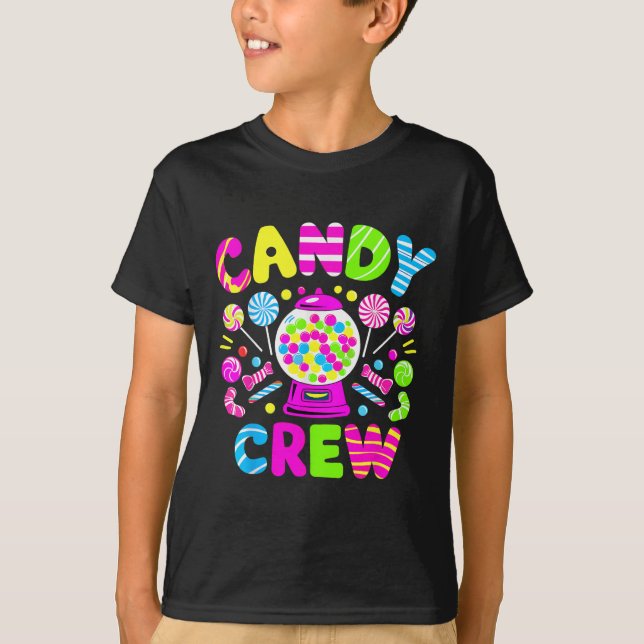 Camiseta Equipe de Doces de Halloween Fantasia de Doces par (Frente)