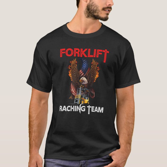 Camiseta Equipe de Empilhadeira de Racking  Operador de Emp (Frente)