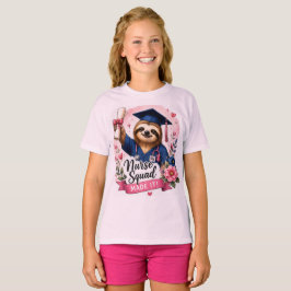 Camiseta Equipe de Enfermagem Fez a Celebração de Graduação