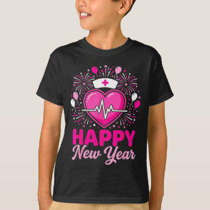 Camiseta Equipe de Enfermeira Batida do Coração Nye Contage