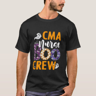 Camiseta Equipe de Enfermeira Boo CMA Enfermeira Assustador