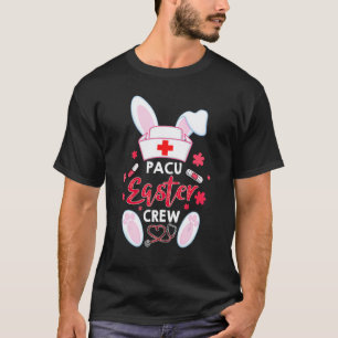 Camiseta Equipe de Enfermeira da Páscoa Pacu Fofo Legal Dia