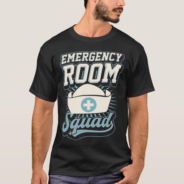 Camiseta Equipe de Enfermeira de Emergência Correspondente  (Frente)