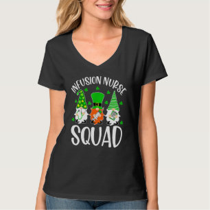 Camiseta Equipe de Enfermeira de Infusão Dia de São Patríci