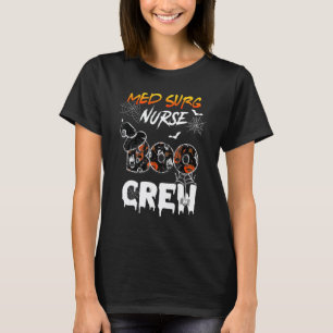 Camiseta Equipe de Enfermeira de Med Cirur Boo Rn Aranha Ro