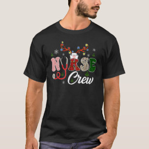Camiseta Equipe de Enfermeira de Natal Esquadra Trabalhador