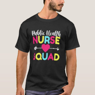 Camiseta Equipe de Enfermeira de Saúde Pública Para uma Púb