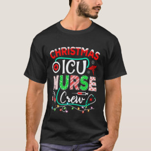 Camiseta Equipe de Enfermeira de UTI de Natal, Roupa de Nat